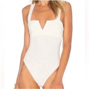 Free People Pippa V Wire Bodysuit